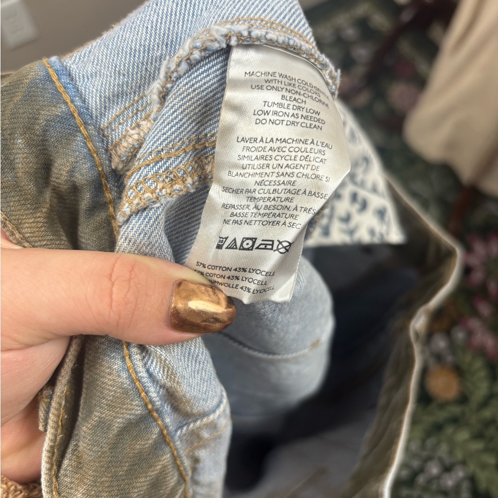 NWOT - We The‎ Free - Good Luck Coated Barrel Jeans - Picture 6 of 8